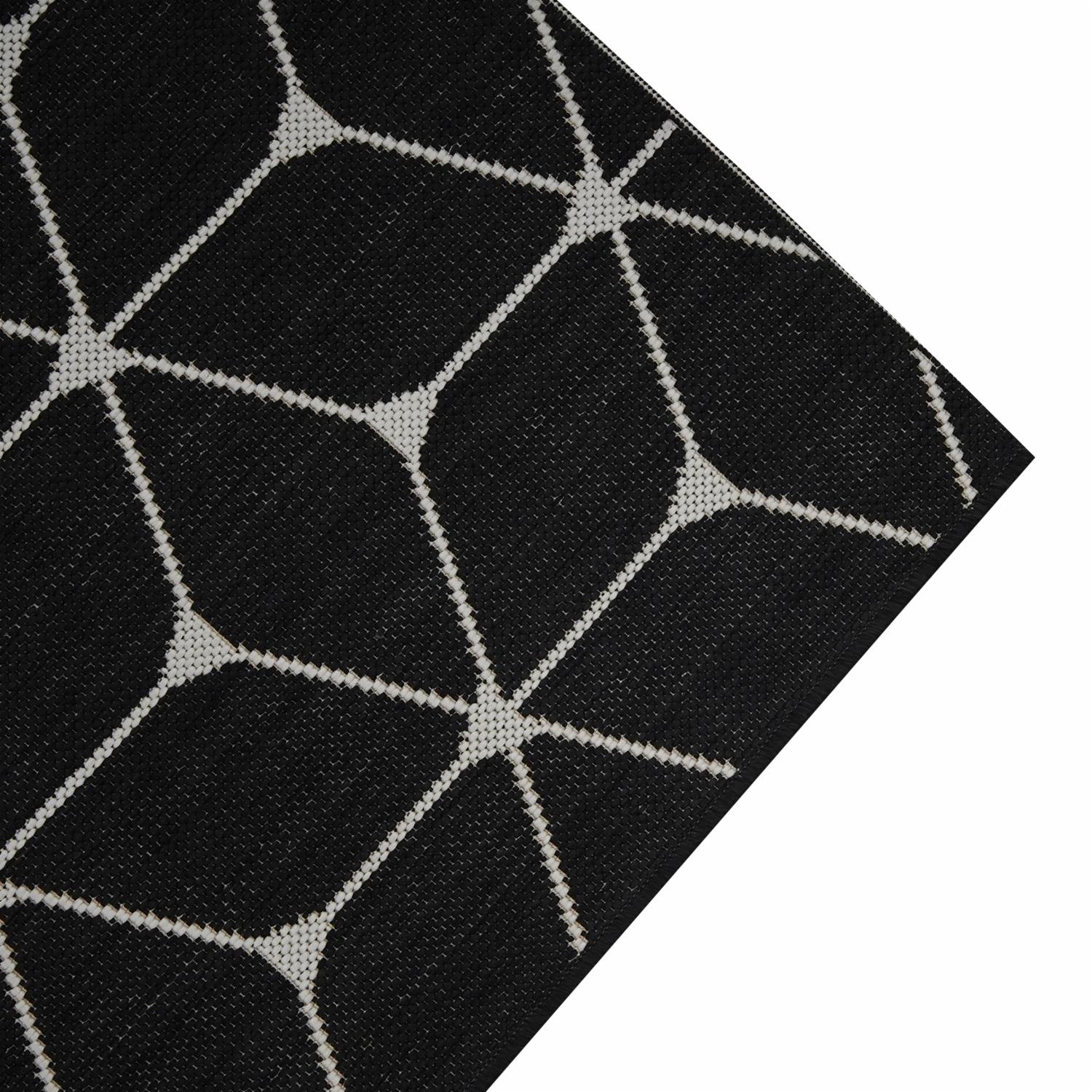 Alfombra De Pasillo Geometrico Tono Negro Essenza BALTA 150 x 80 - Imagen 2