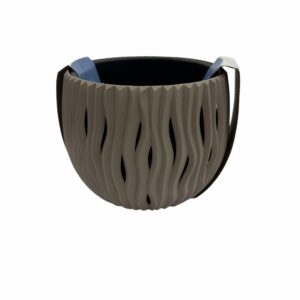 Maceta De Redonda Diseño Tallado Camel PROSPERPLAST 18 X 18 X 13,6 Cm