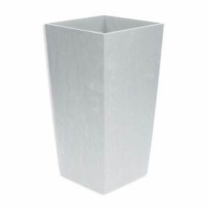 Maceta Rectangular Alta Gris PROSPERPLAST 17 X 17 X 32,5 Cm