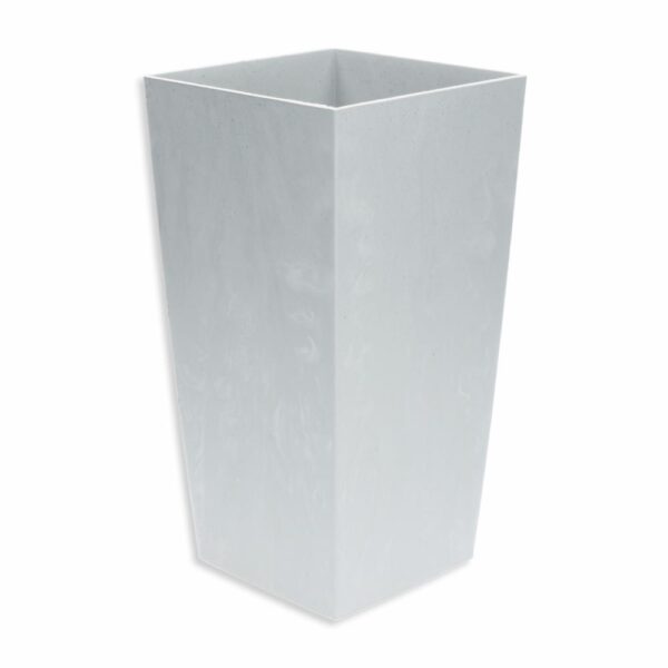 Maceta Rectangular Alta Gris PROSPERPLAST 17 X 17 X 32,5 Cm