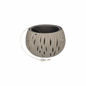 Maceta Cónica Textura Arena Gris PROSPERPLAST 23,8 X 23,8 X 16,1 Cm