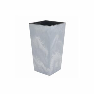 Maceta Rectangular Alta Gris 325x325 X PROSPERPLAST Unidad