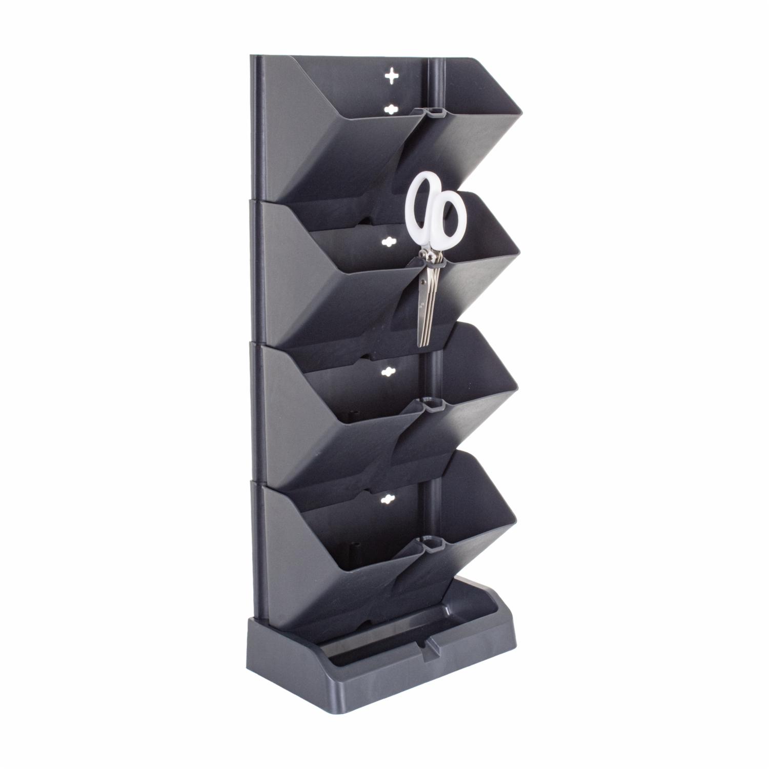 Maceta Mini Cascada Negro PROSPERPLAST 19,5 X 11,4 X 47,5 Cm - Imagen 3