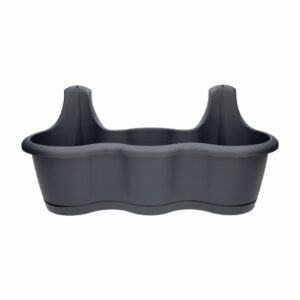 Maceta Doble Gancho Negro PROSPERPLAST 51,9 X 20 X 24 Cm