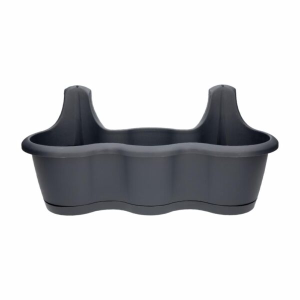 Maceta Doble Gancho Negro PROSPERPLAST 51,9 X 20 X 24 Cm
