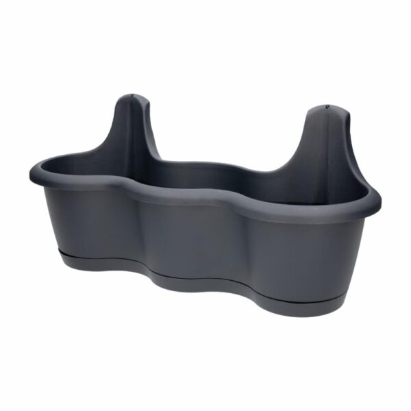 Maceta Doble Gancho Negro PROSPERPLAST 51,9 X 20 X 24 Cm - Imagen 2