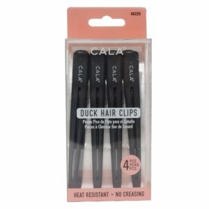 Pinzas Forma Pato Duck Hair Clip Negras CALA Set X4
