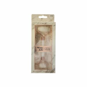 Masajeador Facial Rodillo Jade Blanco Con Oro Rosa CALA 1 U