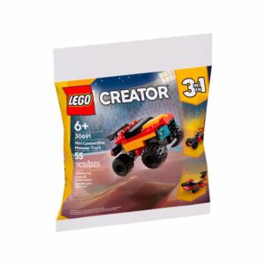 Bloques De Armar En Bolsa Mini Monster Truck Convertible LEGO CREATOR 55 Piezas