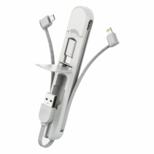 Cable De Carga Rápida Tipo C Blanco 3 En 1 LDNIO 3,8 A