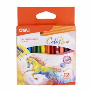 Lápices De Color Colorun Cortos Triangular DELI X12 Uds