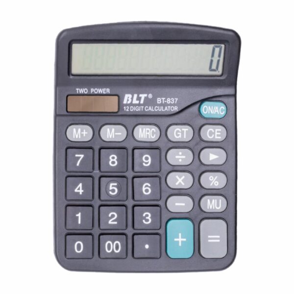 Calculadora Solar Y Battery De 12 Dígitos BLT Bt-837 - Imagen 2