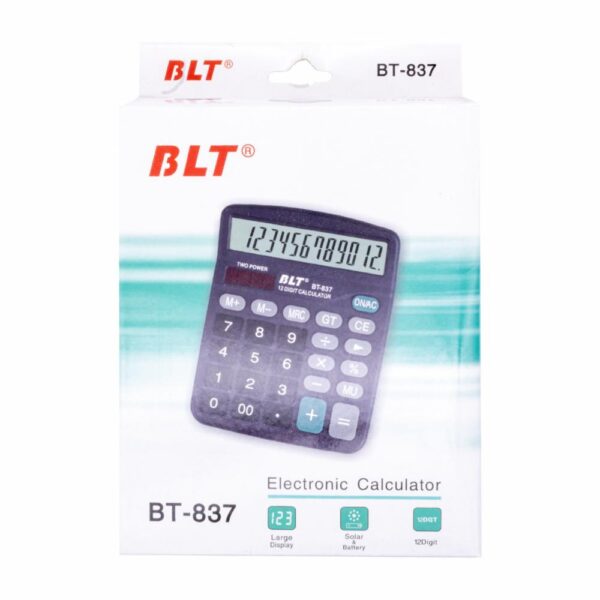 Calculadora Solar Y Battery De 12 Dígitos BLT Bt-837 - Imagen 3