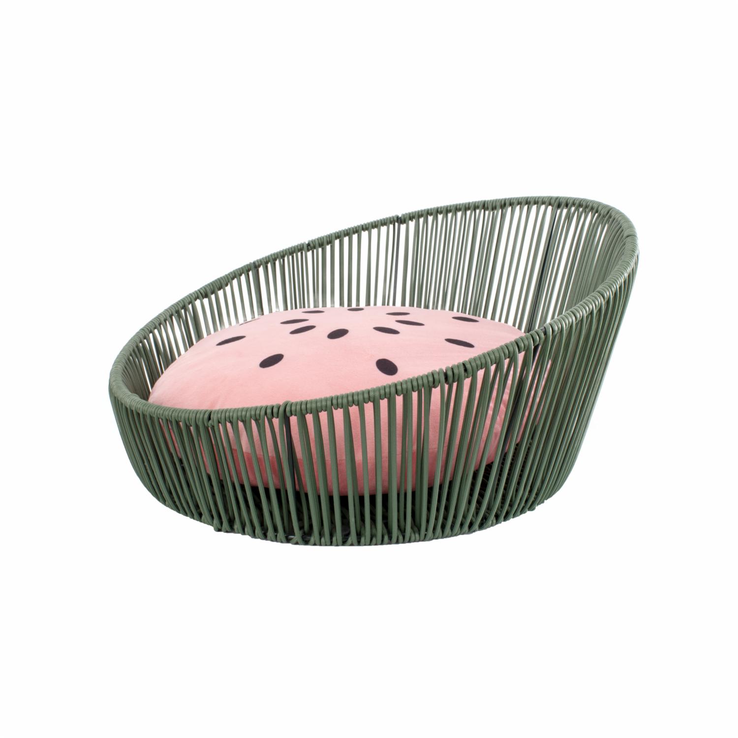 Cama Para Mascota Diseño Sandia Rattan VETRESKA Unidad - Imagen 2