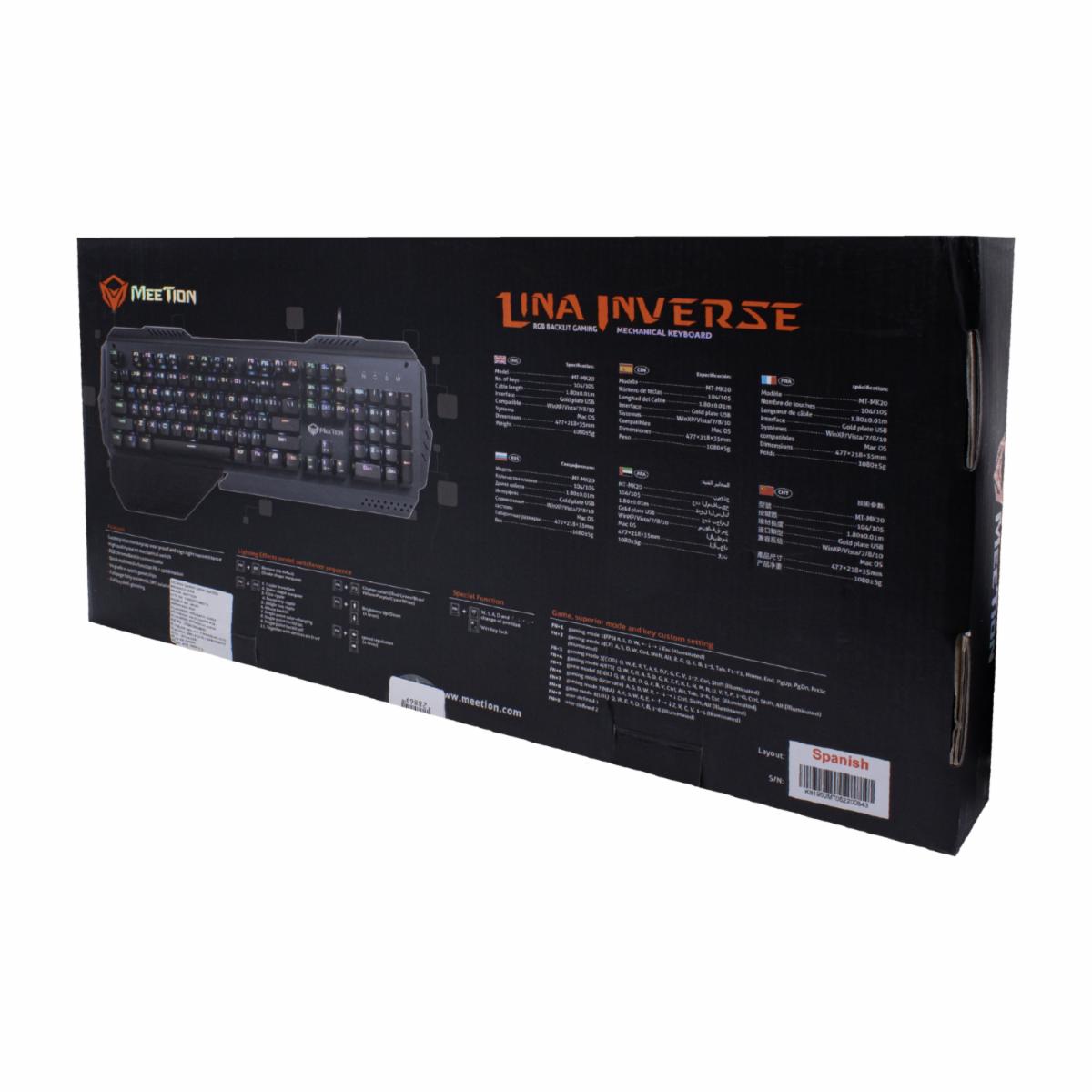 Teclado Mk20 Grey MEETION Con Cable