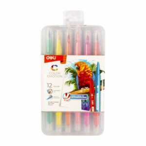 Marcadores De Color Emotion Felt Pen Caligrafía Rapidografo DELI X12 Uds