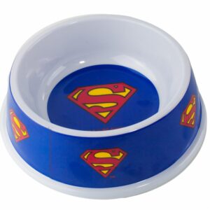 Plato Para Mascota De Melamina Diseño De Superman BUCKLE DOWN Mediano