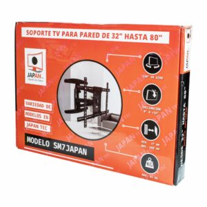 Soporte Tv Negro A&A TECHNOLOGY 32" A 80"