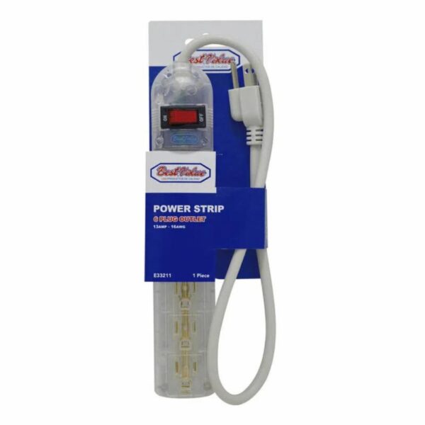 Extensiones De 6 Enchufes (Transparente) YALE Unidad