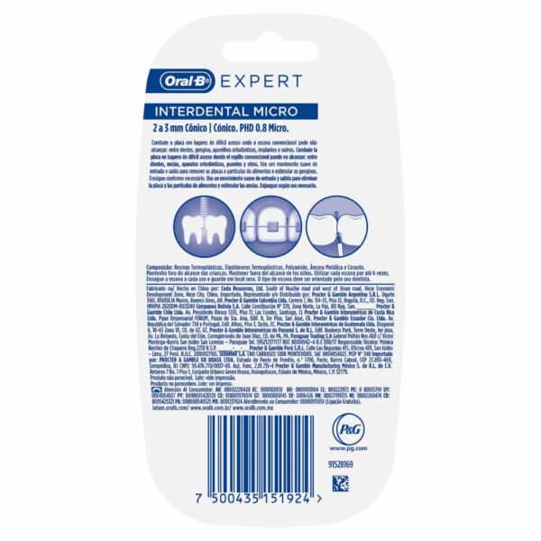 Cepillo Intradental Expert Micro ORAL B 1x10 Unidaes - Imagen 2