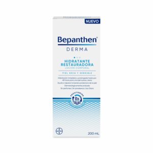 Loción Corporal Hidratante Restauradora Piel Seca Y Sensible BEPANTHEN DERMA 200 Ml