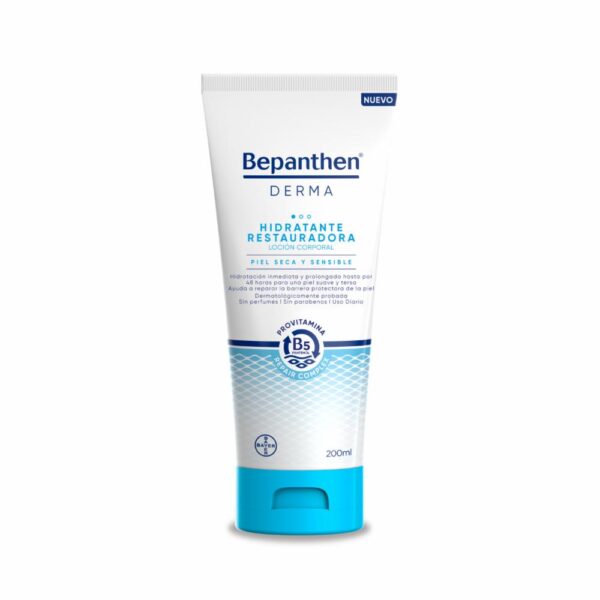 Loción Corporal Hidratante Restauradora Piel Seca Y Sensible BEPANTHEN DERMA 200 Ml - Imagen 5