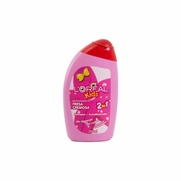 Shampoo Infantil Con Acondicionador Fragancia A Fresa L'ORÉAL KIDS 265 Ml