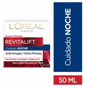 Crema Facial De Noche Anti Arrugas + Extra Firmeza Revitalift L´ORÉAL 50 Ml
