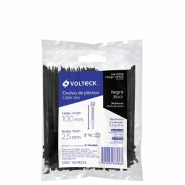Amarracable De 4 X25 Mm Negro TRUPER Unidad