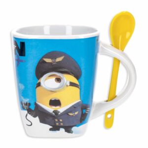 Tarro De Cerámica Con Cuchara Con Diseño De Minions FUN KIDS 2 Uds