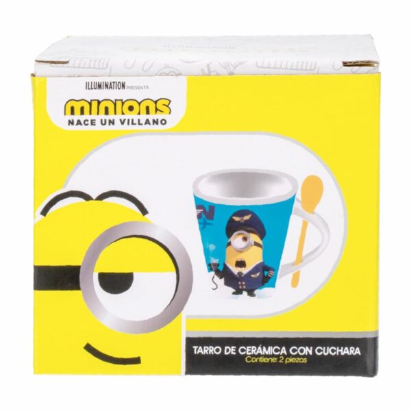 Tarro De Cerámica Con Cuchara Con Diseño De Minions FUN KIDS 2 Uds - Imagen 3