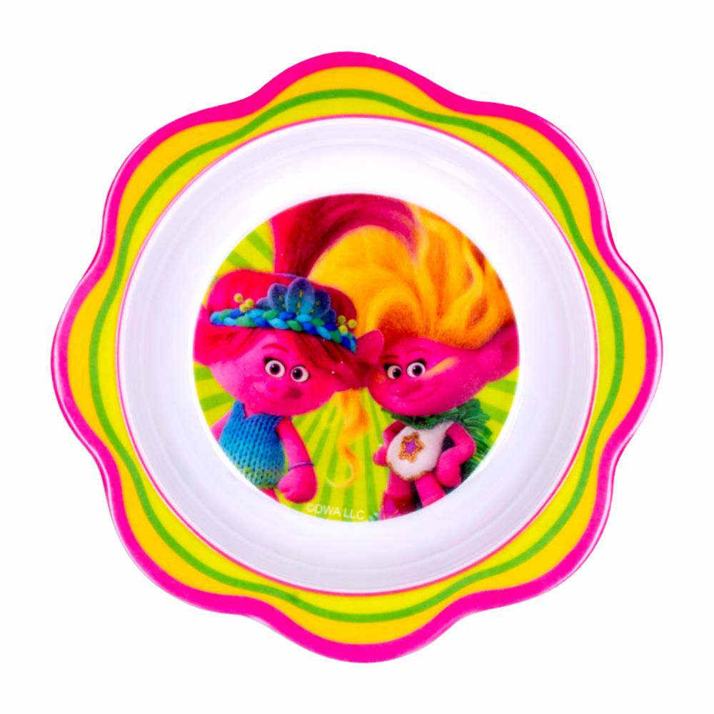 Tazón Infantil De Melamina Diseño Trolls FUN KIDS Unidad - Imagen 2