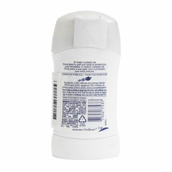 Desodorante En Barra Para Dama Invisible Dry DOVE 50 G - Imagen 2