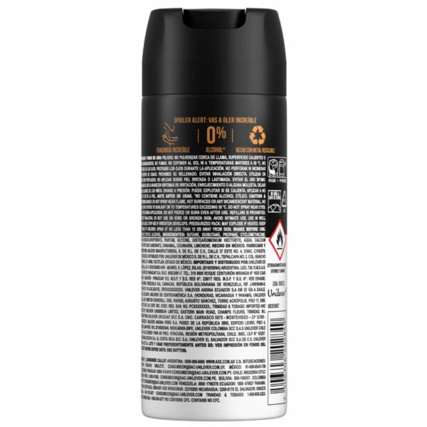 Desodorante En Aerosol Collision Antitranspirante AXE 152 Ml - Imagen 2