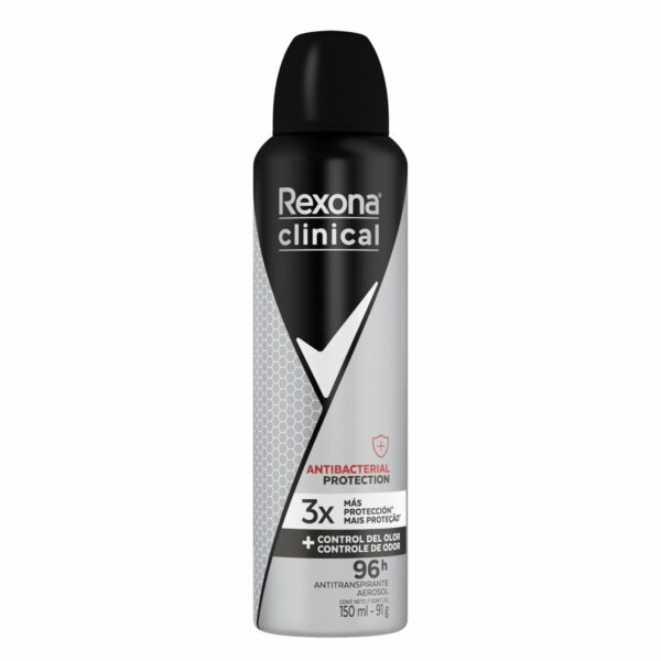 Desodorante En Aerosol Para Caballero Antitranspirante Clinical Expert Antibacterial REXONA 150 Ml