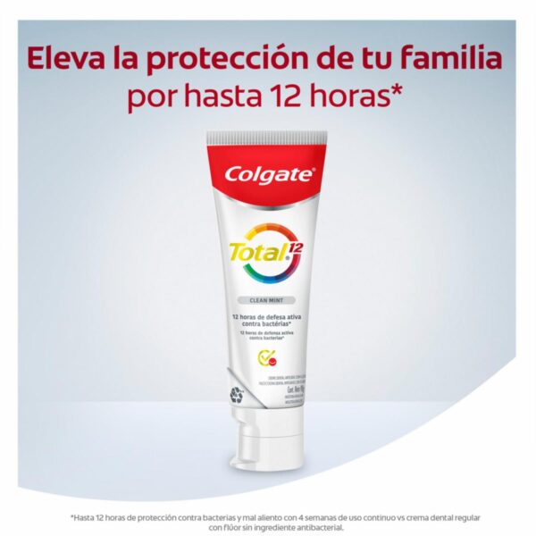Crema Dental Total 12 Clean Mint Pack COLGATE 3 X 100 Ml - Imagen 5