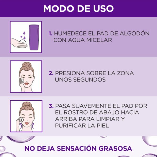 Agua Micelar Hidratante Con Ácido Hialurónico Revitalift L'ORÉAL 200 Ml - Imagen 5