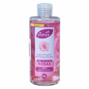 Agua Micellar Desmaquillante Rosas Para Todo Tipo De Piel 5 En 1 POMYS 400 Ml