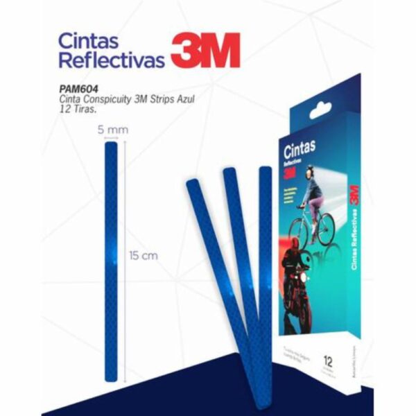 Cinta De Seguridad Reflectiva Azul 3M 12