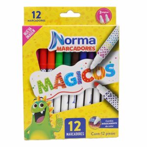 Marcadores Mágico Cambian De Color NORMA 12 Piezas