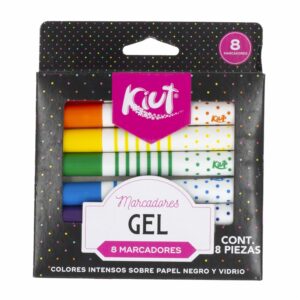Marcadores De Gel Colores Intensos KIUT X 8 Uds