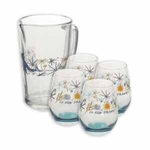 Set Jarra Y Vasos Sicilia CRISTAR 1 Pieza