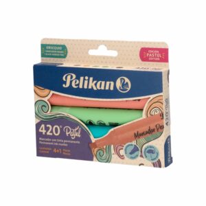 Marcador Permanente Colores Pastel Mas 1 Negro PELIKAN X5 Uds
