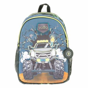 Mochila Infantil Monster Race L TOTTO Grande