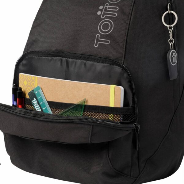 Mochila Unisex Ometo TOTTO Negro - Imagen 6