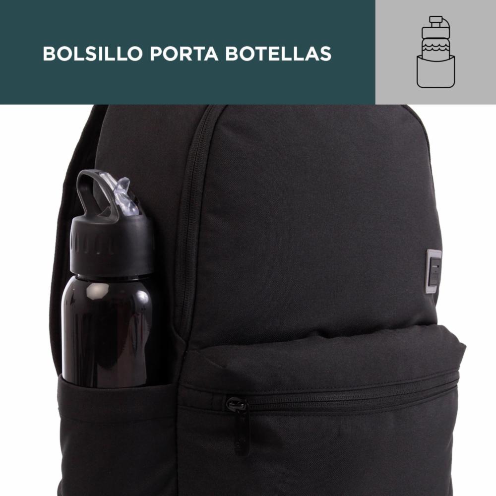 Mochila Pc Unisex Dragonar TOTTO Negro - Imagen 7