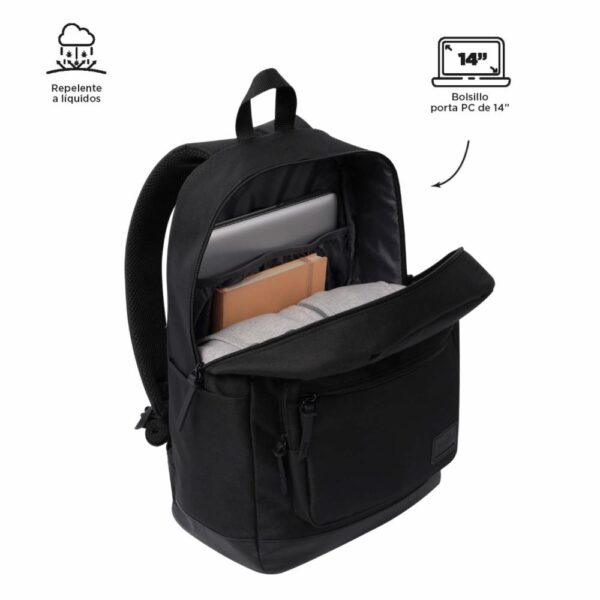 Mochila Pc Unisex Tocax TOTTO Negro - Imagen 3