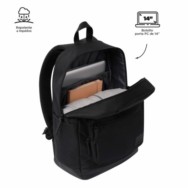 Mochila Pc Unisex Tocax TOTTO Negro - Imagen 3