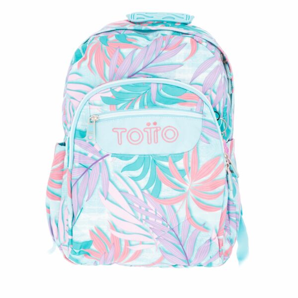 Mochila Pc Acuarela Hojas TOTTO Grande