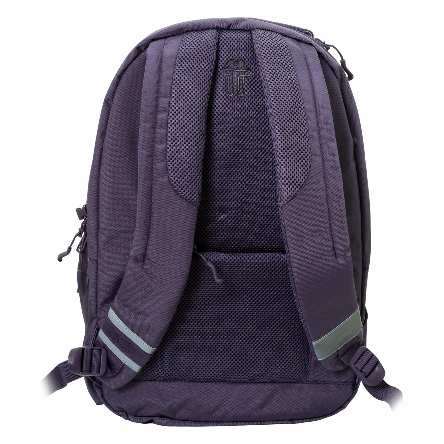 Mochila Escolar Pc Indo Morado TOTTO Grande - Imagen 3